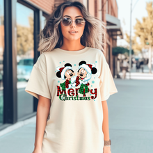 Load image into Gallery viewer, Merry Christmas Mickey & Minnie Tee/Crew