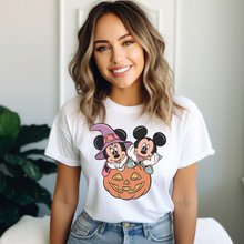 Load image into Gallery viewer, Mickey &amp; Minnie Hallowen Tee

