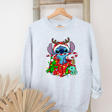 Load image into Gallery viewer, Stitch Christmas Present Tee/Crew
