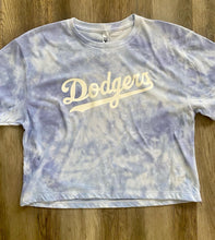 Load image into Gallery viewer, Dodger Tie Dye Crop Tee
